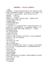 2025届高考政治一轮复习专项练习课时规范练2只有社会主义才能救中国