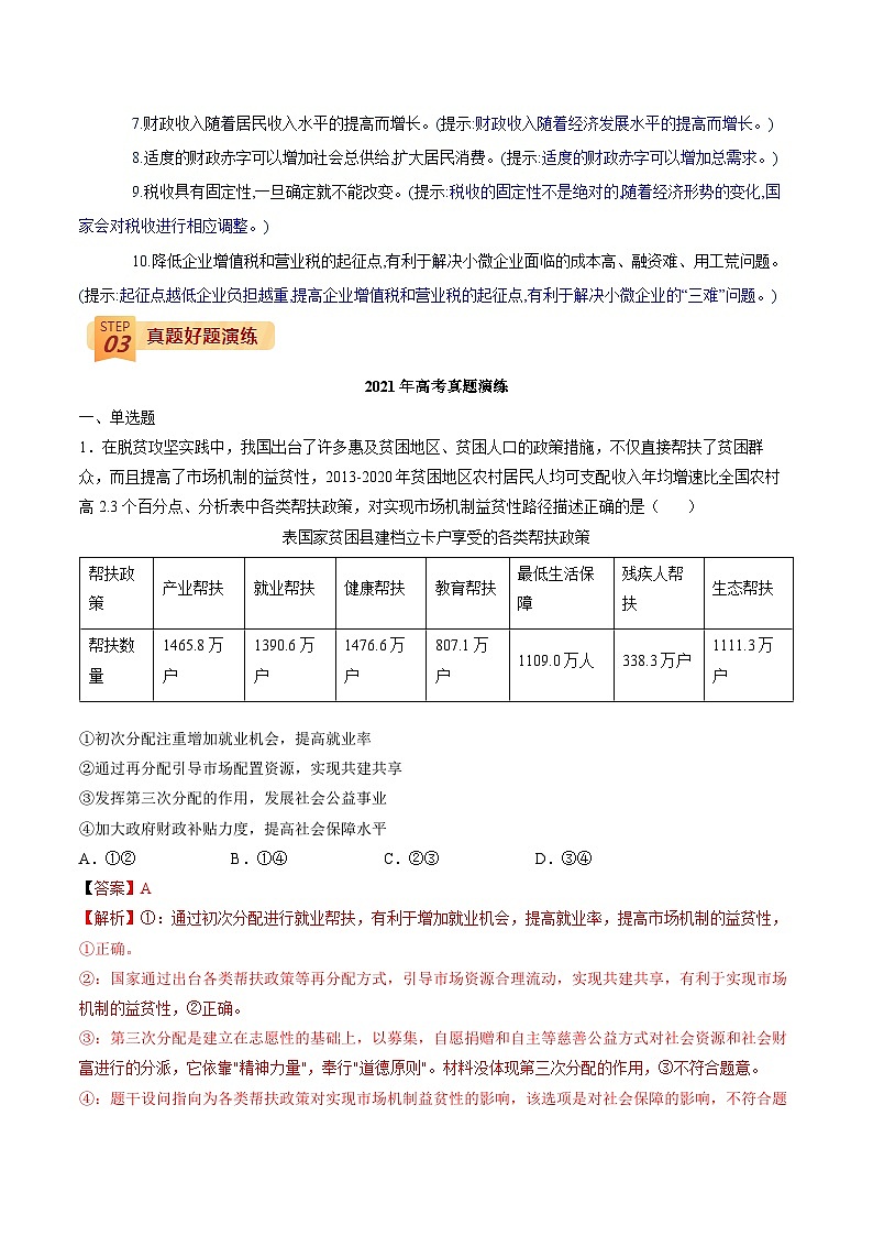 查补易混易错03 收入与分配（解析版）第2页