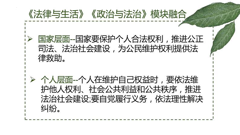 法律与生活 非选择题建模 课件-2024届高考政治二轮复习统编版选择性必修二04