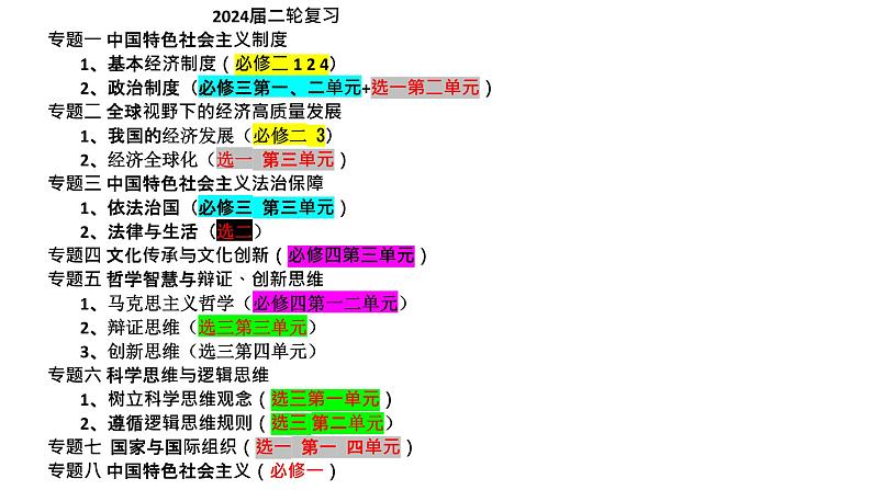 专题一 中国特色社会主义制度之基本经济制度 课件-2024年高考政治二轮专题复习（统编版）07