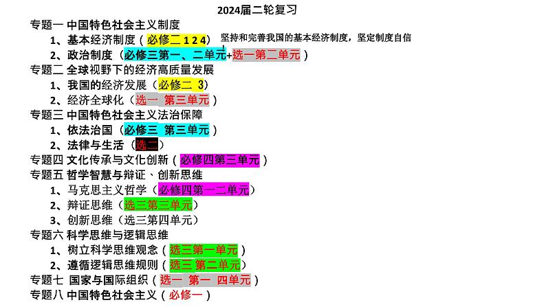 专题二 全球视野下的经济高质量发展（2）经济全球化 课件-2024年高考政治二轮专题复习（统编版）01