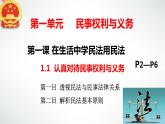 1.1 认真对待民事权利与义务 课件-2023-2024学年高中政治统编版选择性必修二法律与生活