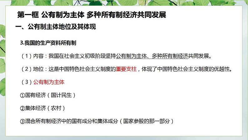 1.1公有制为主体 多种所有制经济共同发展 课件-2023-2024学年高中政治统编版必修二经济与社会第8页