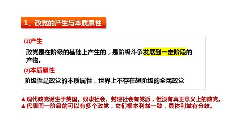 1.3 政党和利益集团（课件）-高中政治 选择性必修1  统编版第5页