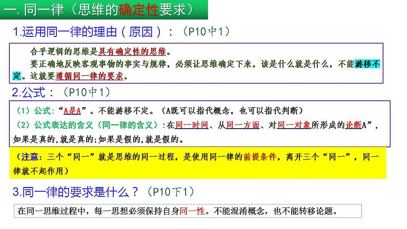 2.2 逻辑思维的基本要求（课件） 高中政治选择性必修3 逻辑与思维 统编版08