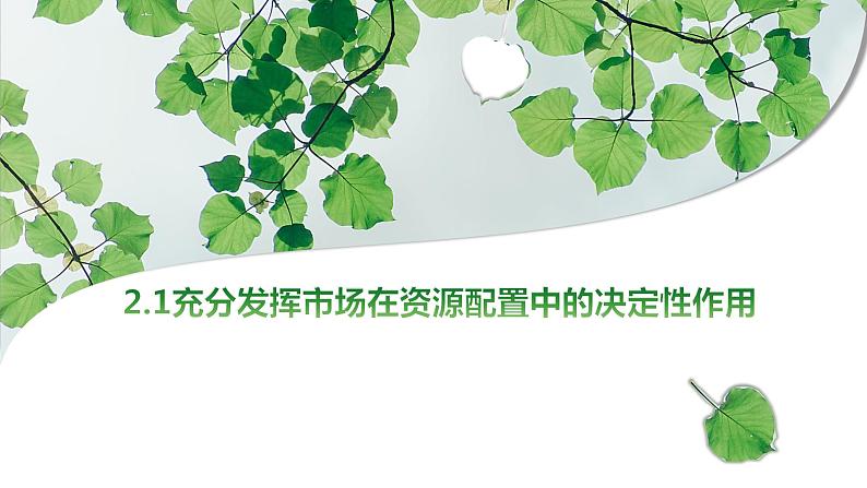 2.1充分发挥市场在资源配置中的决定性作用课件-统编版必修二经济与社会06