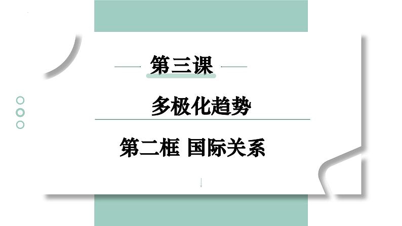 3.2国际关系课件-2023-2024学年高中政治统编版选择性必修一当代国际政治与经济第1页