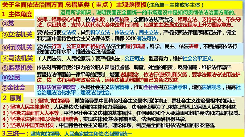 第九课 全面推进依法治国的基本要求 课件-2024届高考政治一轮复习统编版必修三政治与法治01