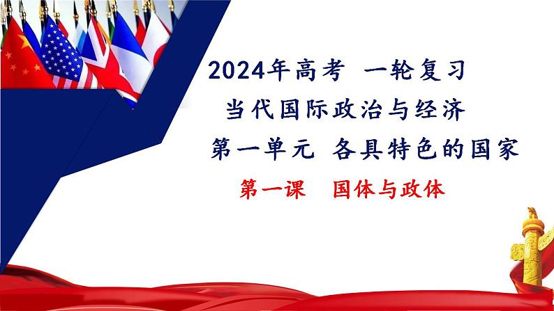 第一课 国体与政体 课件-2024届高考政治一轮复习统编版选择性必修一当代国际政治与经济04