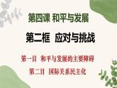 4.2应对与挑战课件-2023-2024学年高中政治统编版选择性必修一当代国际政治与经济