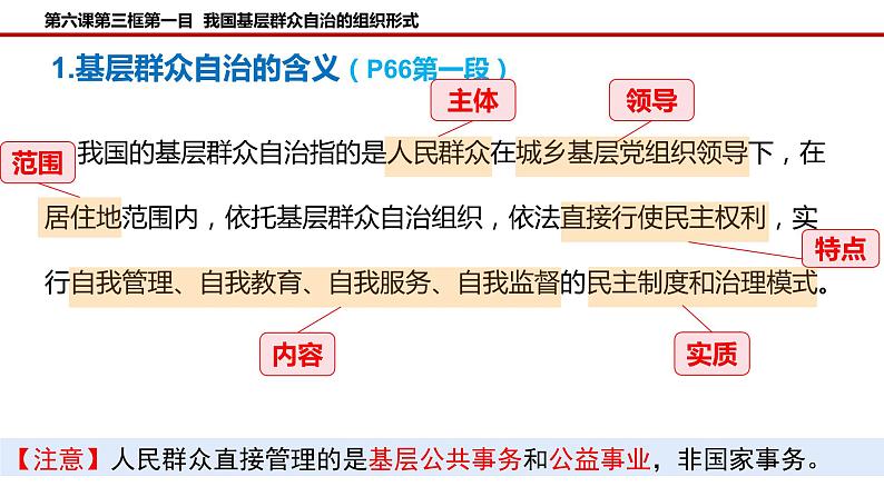 2023-2024学年高中政治统编版必修三政治与法治：6.3基层群众自治制度 课件第5页