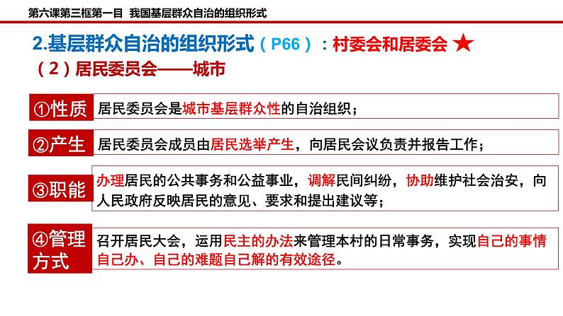 2023-2024学年高中政治统编版必修三政治与法治：6.3基层群众自治制度 课件第7页