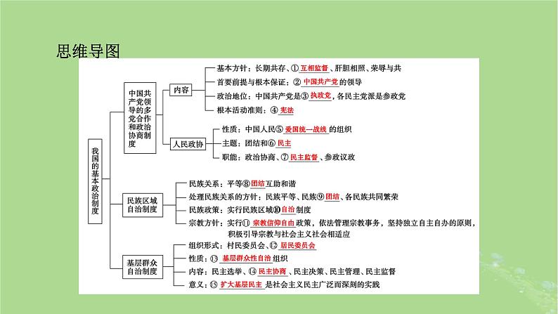 2025版高考政治一轮总复习必修3第2单元人民当家作主第6课我国的基本政治制度课件06