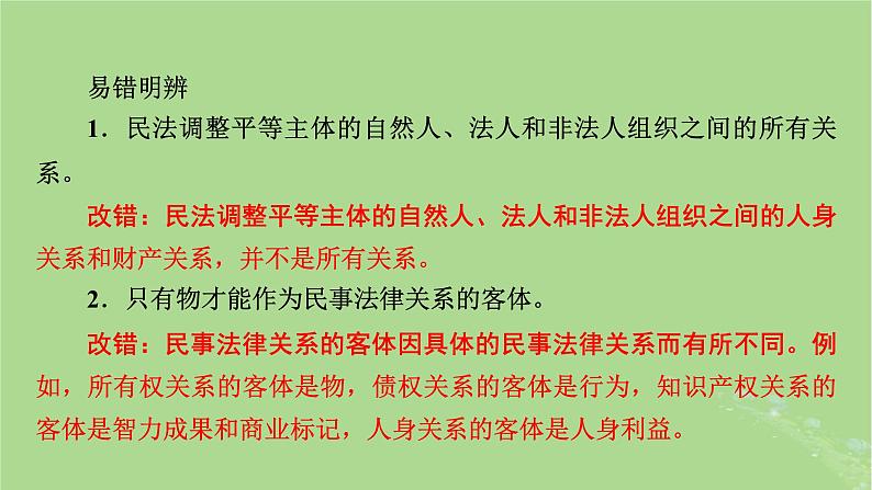 2025版高考政治一轮总复习选择性必修2第1单元民事权利与义务第1课在生活中学民法用民法课件06