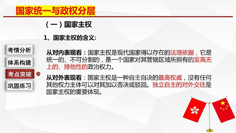 2.1 主权统一与政权分层  课件-2024届高考政治一轮复习统编版选择性必修一当代国际政治与经济07