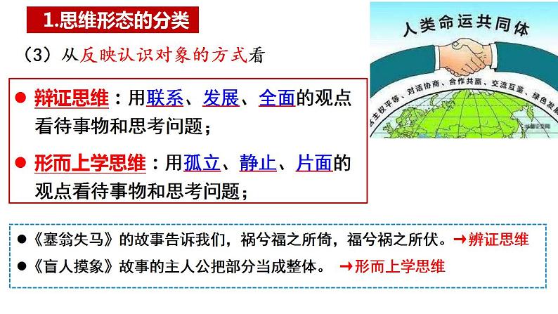 1.2 思维形态及其特征 课件-2023-2024学年高中政治统编版选择性必修三逻辑与思维第6页