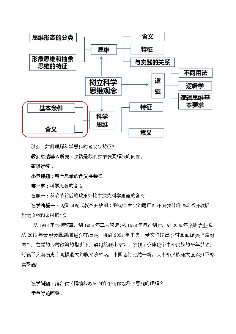 3.1科学思维的含义与特征（教学设计）高二政治（统编版选择性必修3）02