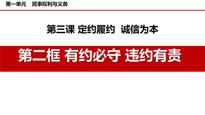 3.2有约必守 违约有责 课件-2023-2024学年高中政治统编版选择性必修二法律与生活第2页