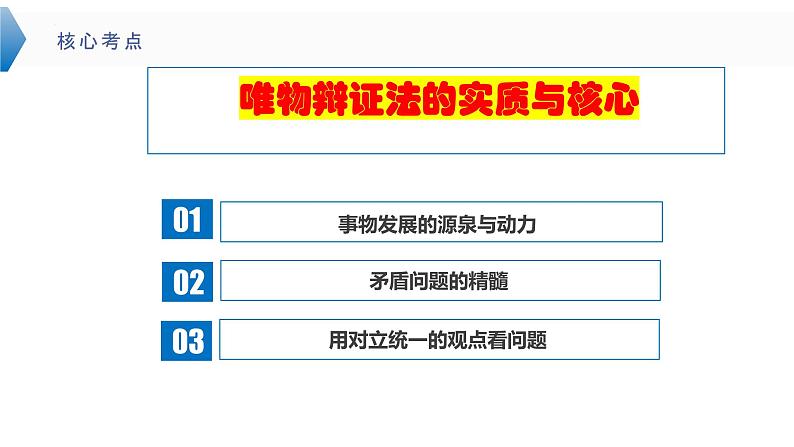 3.3 唯物辩证法的实质与核心  课件-2024届高考政治一轮复习统编版必修四哲学与文化第5页