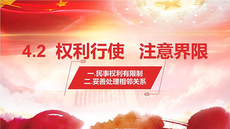 4.2 权利行使 注意界限 课件-2023-2024学年高中政治统编版选择性必修二法律与生活01