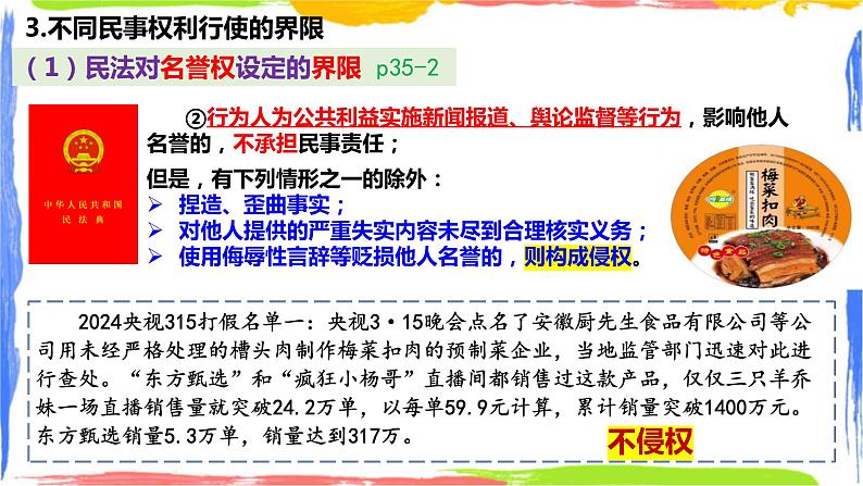 4.2 权利行使 注意界限课件-2023-2024学年高中政治统编版选择性必修二法律与生活06