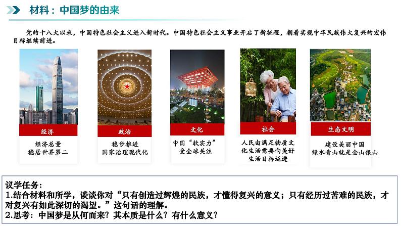 4.2实现中华民族伟大复兴的中国梦 高一政治《中国特色社会主义》课件（统编版必修1）第7页