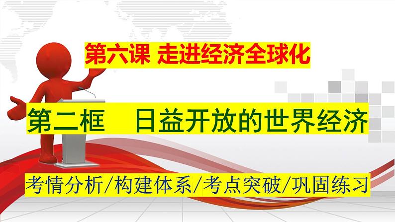 6.2 日益开放的世界经济 课件-2024届高考政治一轮复习统编版选择性必修一当代国际政治与经济01