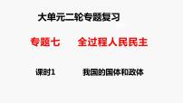 专题六　课时一　我国的国体与政体-2024年高考政治二轮专题复习课件（统编版）