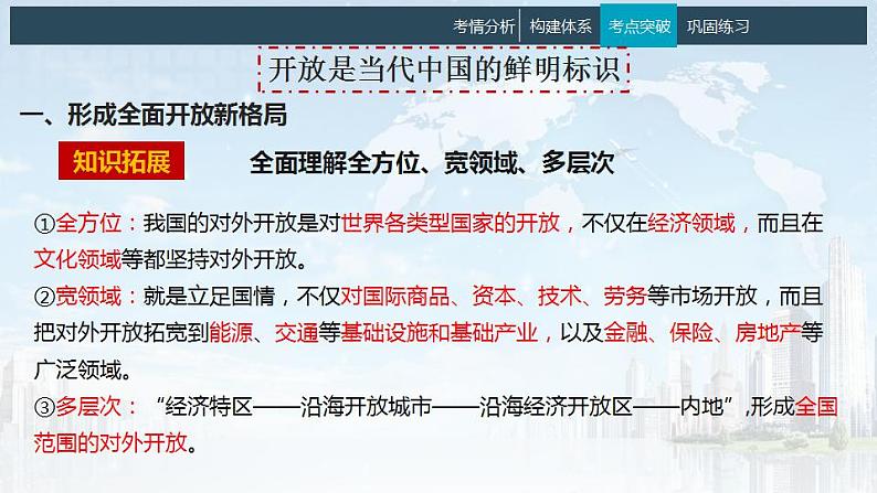 7.1 开放是当代中国的鲜明标识 课件-2024届高考政治一轮复习统编版选择性必修一当代国际政治与经济第6页