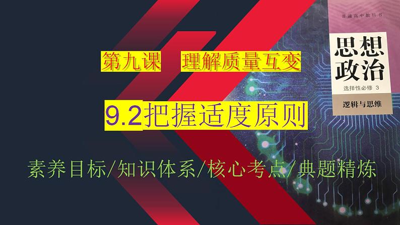 9.2 把握适度原则 课件-2024届高考政治一轮复习统编版选择性必修三逻辑与思维第1页