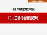 10.1 正确行使诉讼权利课件-2023-2024学年高中政治统编版选择性必修二法律与生活