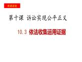 10.3依法收集运用证据 课件-2023-2024学年高中政治统编版选择性必修二法律与生活