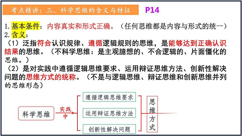 第三课 领会科学思维 课件-2023届高考政治一轮复习统编版选择性必修三逻辑与思维02