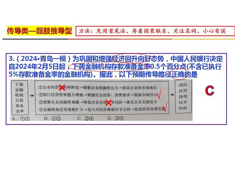 2024届山东省青岛市高三一模政治试题讲评课件-2024届高考政治二轮复习07