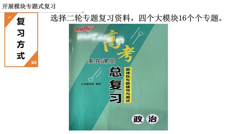 2024届高考政治学科二轮备考交流课件-2024届高考政治二轮复习04