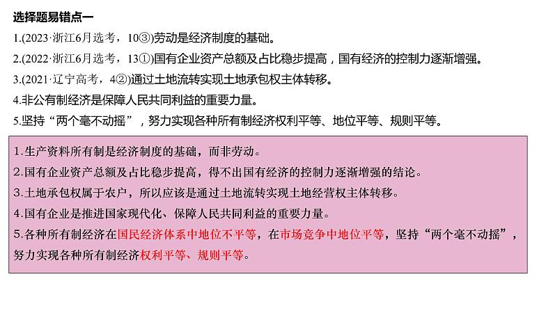 专题二我国的基本经济制度课件-2024届高考政治二轮复习统编版必修二经济与社会第6页