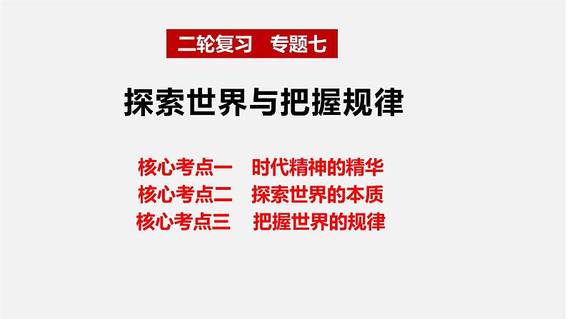 专题七 探索世界与把握规律课件-2024届高考政治二轮复习统编版必修四哲学与文化04