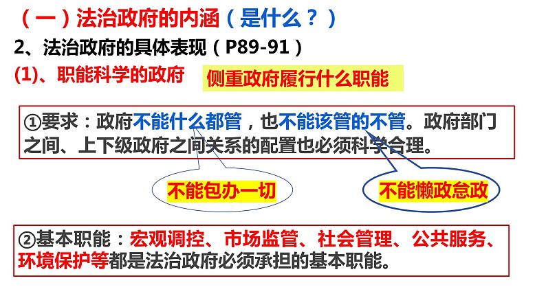 2023-2024学年高中政治统编版必修三政治与法治：8.2法治政府 课件08