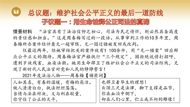 2023-2024学年高中政治统编版必修三政治与法治：9.3 公正司法 课件02