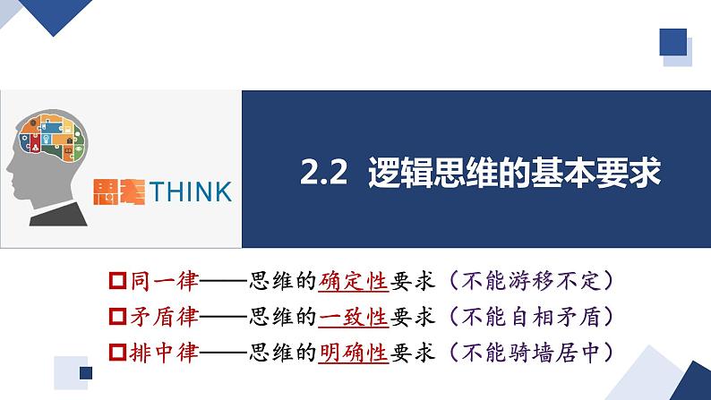 2.2 逻辑思维的基本要求2023-2024学年高二政治同步教学优质课件（统编版选择性必修3）第1页