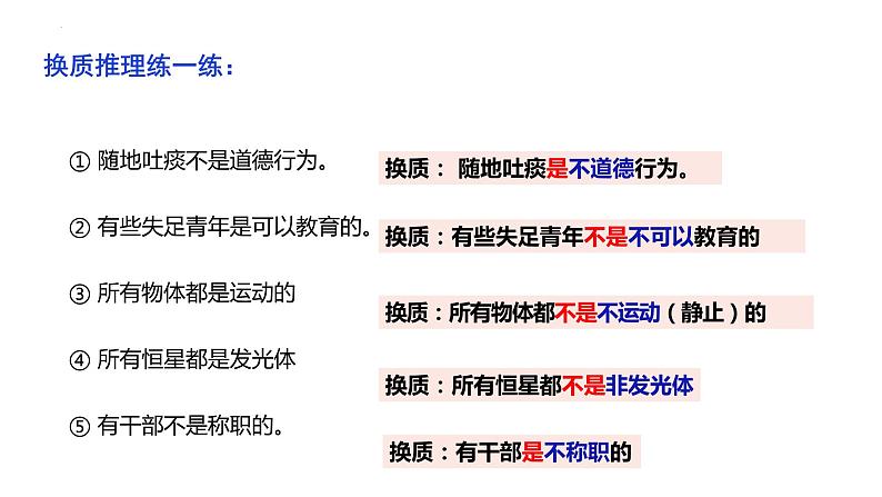 6.2 简单判断的演绎推理方法2023-2024学年高二政治教学示范课课件（统编版选择性必修3）第7页