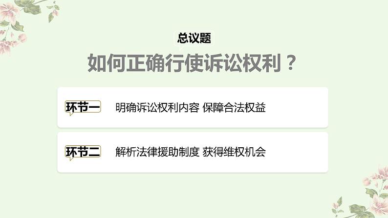 10.1 正确行使诉讼权利 课件-2023-2024学年高中政治统编版选择性必修二法律与生活第4页