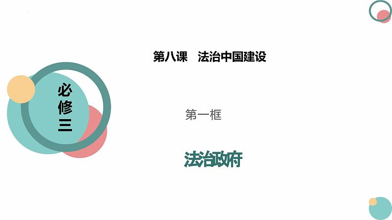 8.2法治政府课件-2023-2024学年高中政治统编版必修三政治与法治第1页