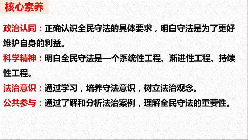 9.4 全民守法 课件  2023-2024学年高中政治 政治与法治  同步课件（统编版必修3）第4页