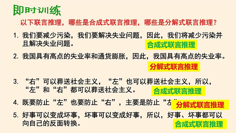 6.3复合判断的演绎推理方法 课件第8页
