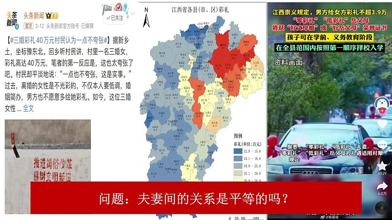 2023-2024学年高中政治统编版选择性必修二法律与生活：6.2夫妻地位平等 课件第1页