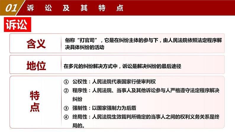 2023-2024学年高中政治统编版选择性必修二法律与生活：9.2 解析三大诉讼 课件06