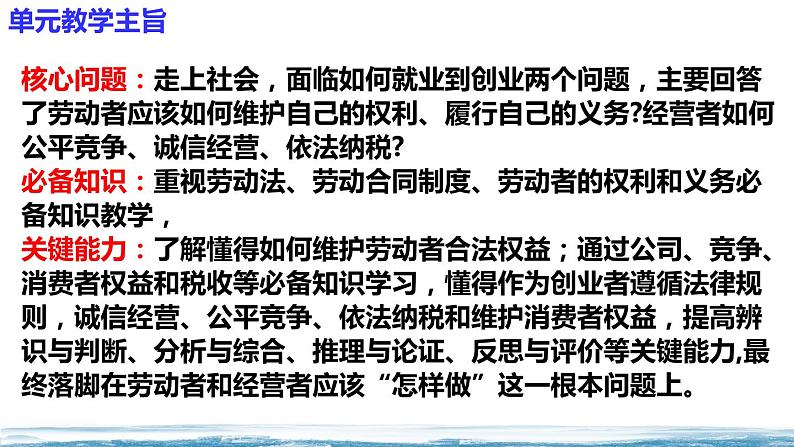 2023-2024学年高中政治统编版选择性必修二法律与生活：第三单元   就业与创业 课件05