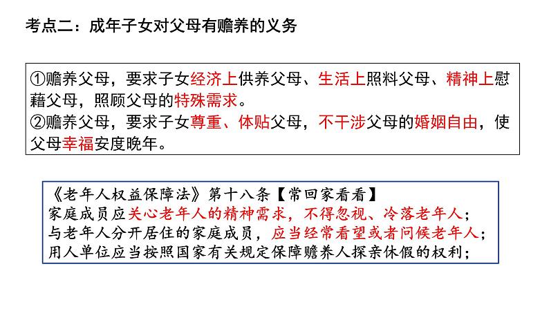 2023-2024学年高中政治统编版选择性必修二法律与生活：第五课 在和睦家庭中成长 课件07