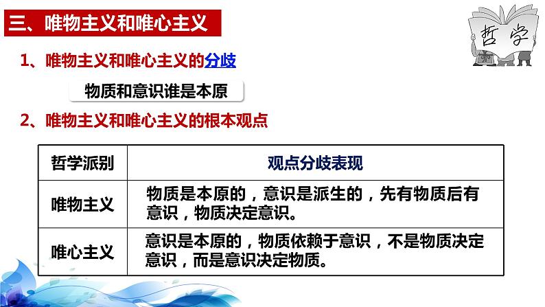 1.2哲学的基本问题课件-2023-2024学年高中政治统编版必修四哲学与文化(1)08